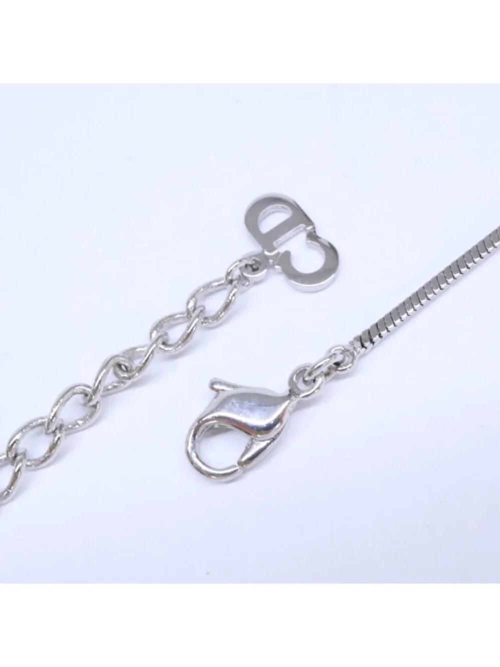 Dior Trotter Plate Necklace Pink